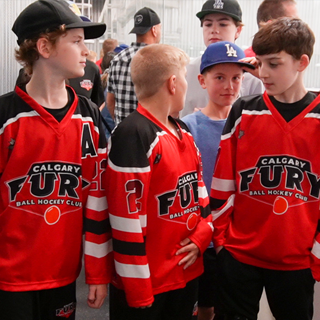 Group of friends hanging out together at a Provincials Tournament.
